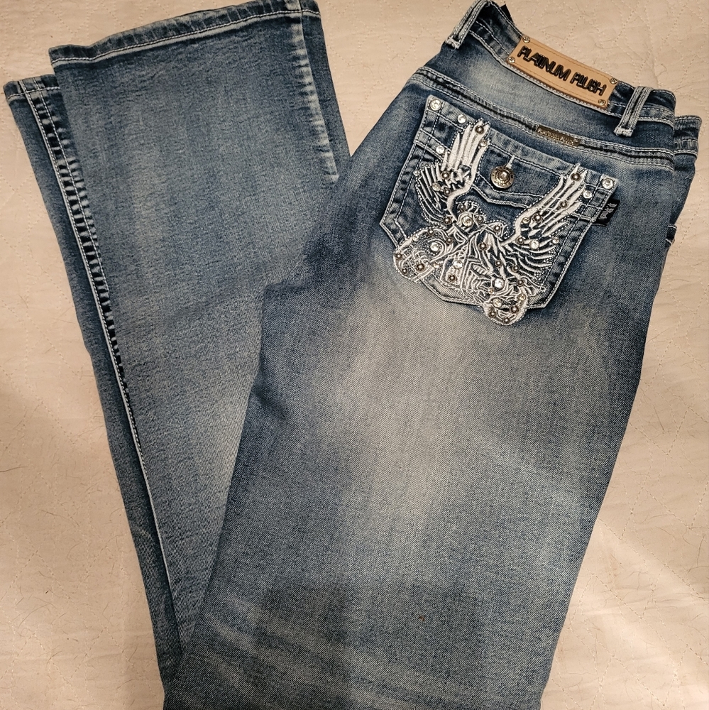 Women's Platinum Plush Jeans Sz 9